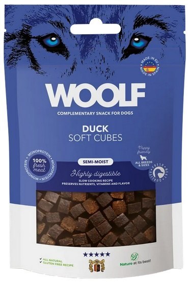 Woolf Soft Cubes Monoprotein Duck 100g Woolf Soft Cubes Monoprotein Duck 100g