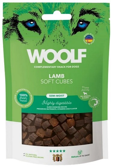 Woolf Soft Cubes Monoprotein Lamb 100g Woolf Soft Cubes Monoprotein Lamb 100g