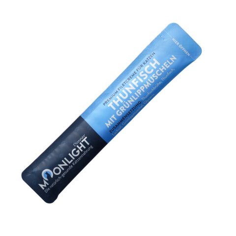 Moonlight Dinner Krem - tuńczyk z omułkiem saszetki 4x15g Moonlight Dinner Krem - tuńczyk z omułkiem saszetki 4x15g