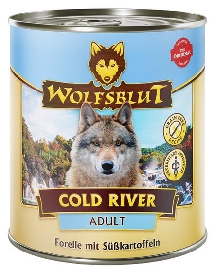 Wolfsblut Dog Cold River - pstrąg i bataty puszka 800g