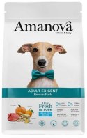 Amanova Dog Adult Mini Exigent Iberian Pork - wieprzowina 2kg