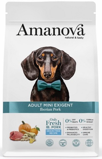 Amanova Adult Mini Exigent Iberian Pork 7kg Amanova Adult Mini Exigent Iberian Pork 7kg