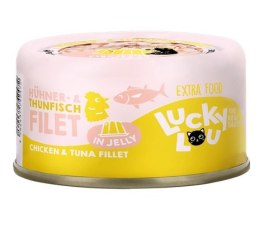 Lucky Lou Extrafood Tuńczyk i kurczak w galaretce puszka 70g