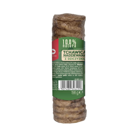 Maced 100% Natura - Tchawica mała nadziewana z dziczyzną 120g Maced 100% Natura - Tchawica mała nadziewana z dziczyzną 120g