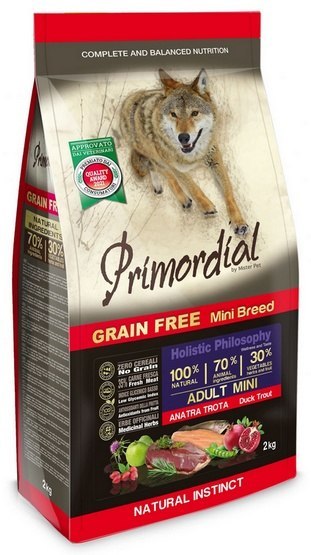 Primordial Dog Grain Free Mini Adult Duck & Trout 6kg