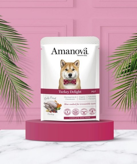 Amanova Dog Adult Turkey Delight - indyk saszetka 300g [P07]