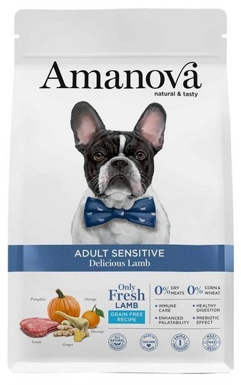 Amanova Dog Adult Sensitive Delicious Lamb - jagnięcina 10kg Amanova Dog Adult Sensitive Delicious Lamb - jagnięcina 10kg