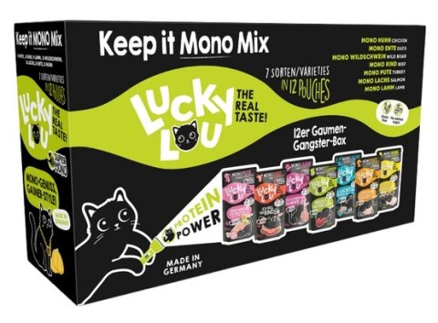 Lucky Lou SuperMono Keep it Mono Mix Multipack saszetki 12x125g Lucky Lou SuperMono Keep it Mono Mix Multipack saszetki 12x125g