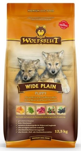 Wolfsblut Dog Wide Plain Puppy - konina i bataty 12,5kg