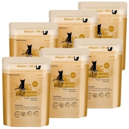 Catz Finefood Classic N.07 Wołowina i cielęcina saszetka 6x300g