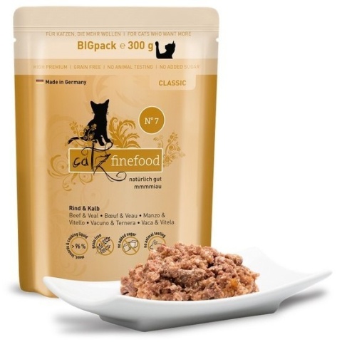 Catz Finefood Classic N.07 Wołowina i cielęcina saszetka 6x300g Catz Finefood Classic N.07 Wołowina i cielęcina saszetka 6x300g
