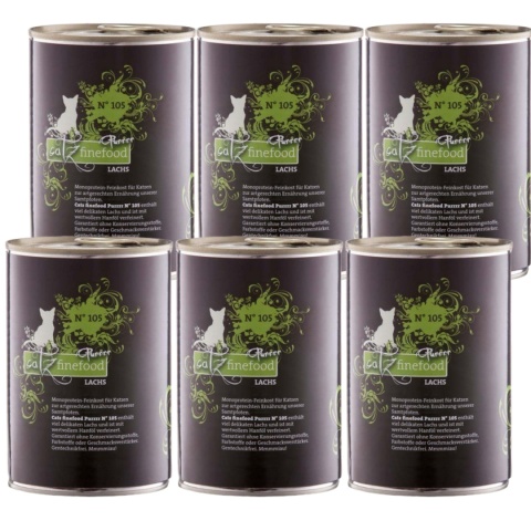 Catz Finefood Purrrr N.105 Łosoś puszka 6x375g