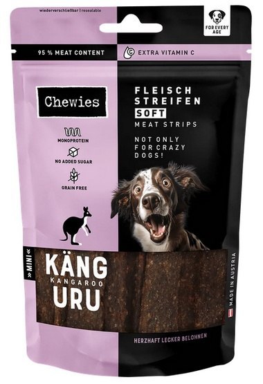 Chewies Meat Strips Soft Mini Kangur 70g Chewies Meat Strips Soft Mini Kangur 70g