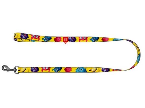 Collar WauDog Nylon Smycz nylonowa L-XXL 25mm/200cm, wzór FUTRZANE POTWORY