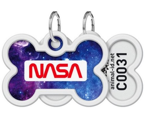 Collar WauDog Smart ID Zawieszka z QR-paszportem kość 4x3cm NASA21 Collar WauDog Smart ID Zawieszka z QR-paszportem kość 4x3cm NASA21