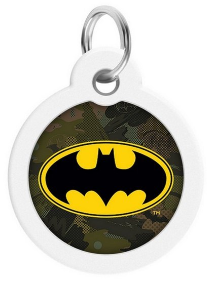 Collar WauDog Smart ID Zawieszka z QR-paszportem okrągła 3cm batman zielony Collar WauDog Smart ID Zawieszka z QR-paszportem okrągła 3cm batman zielony