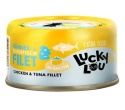 Lucky Lou Extrafood Kurczak i tuńczyk w bulionie puszka 12x70g