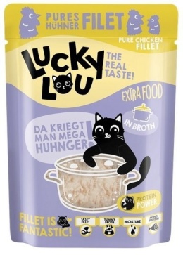 Lucky Lou Extrafood Kurczak w bulionie saszetka 12x70g