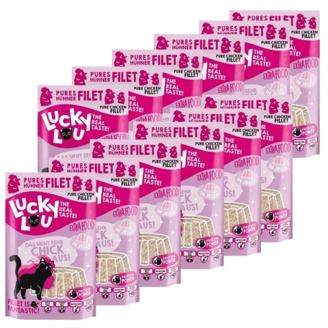 Lucky Lou Extrafood Kurczak w galaretce saszetka 12x70g Lucky Lou Extrafood Kurczak w galaretce saszetka 12x70g