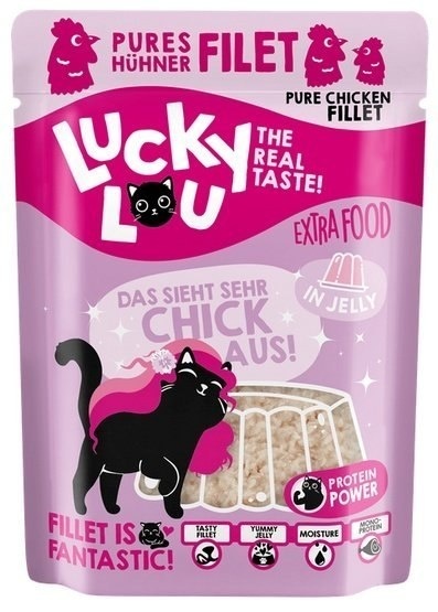 Lucky Lou Extrafood Kurczak w galaretce saszetka 12x70g Lucky Lou Extrafood Kurczak w galaretce saszetka 12x70g