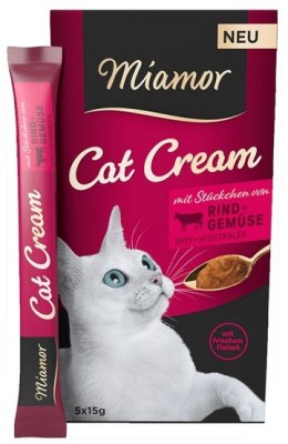 Miamor Cat Cream Wolowina i warzywa 6x15g