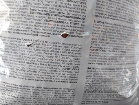 Trovet ASD Urinary Struvite dla psa 12,5kg USZKODZONE OPAKOWANIE [termin ważności: 27.08.2026]