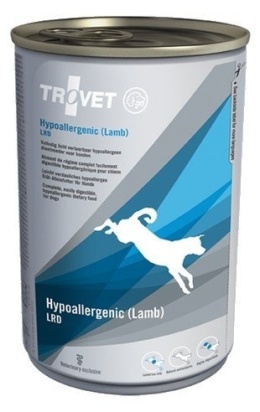 Trovet LRD Hypoallergenic Jagnięcina dla psa puszka 6x400g