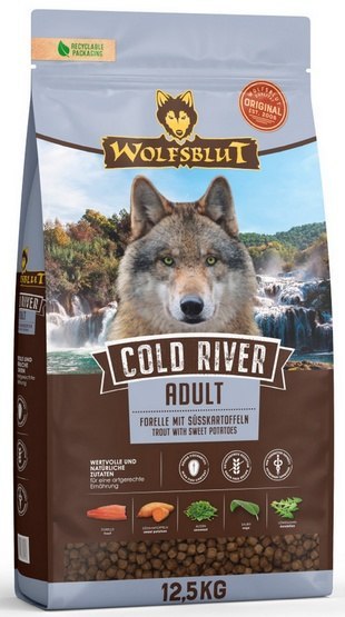 Wolfsblut Dog Cold River - pstrąg i bataty 12,5kg Wolfsblut Dog Cold River - pstrąg i bataty 12,5kg