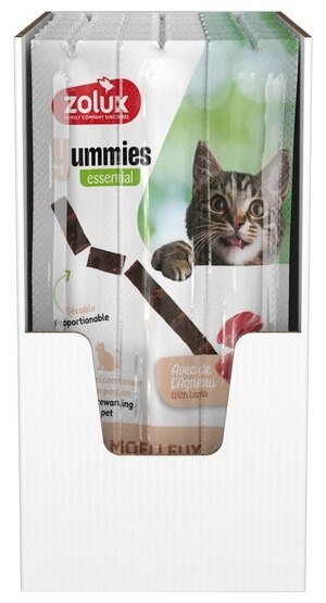 Zolux Yummies Miękki przysmak dla kota - Pałeczki Jagnięcina & Ryż 3x5g Zolux Yummies Miękki przysmak dla kota - Pałeczki Jagnięcina & Ryż 3x5g