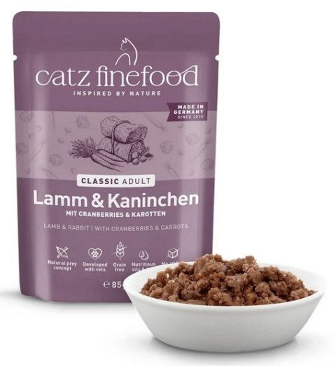 Catz Finefood Classic N.11 Jagnięcina i Królik saszetka 85g