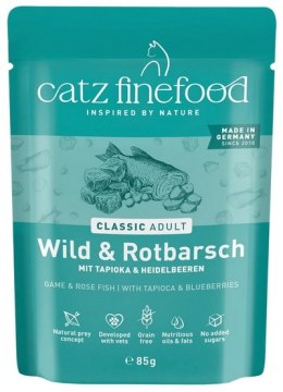 Catz Finefood Classic N.21 Dziczyzna i Karmazyn saszetka 85g
