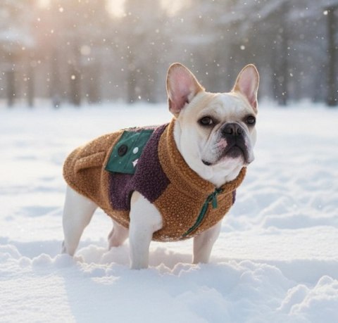 Zolux Ciepła bluza dla psa Bouclette R.45 jasnobrązowa