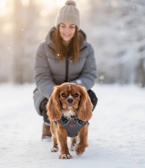 Zolux Kurtka puchowa z szelkami dla psa R.30 szara