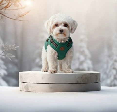 Zolux Kurtka puchowa z szelkami dla psa R.30 niebieska