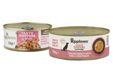 Applaws Dog Taste Toppers puszka z kurczakiem, szynką i warzywami 156g