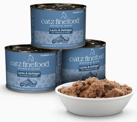 Catz Finefood Classic N.05 Łosoś i drób puszka 200g