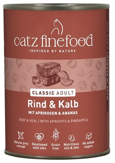 Catz Finefood Classic N.07 Wołowina i cielęcina puszka 400g