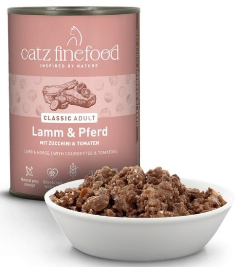 Catz Finefood Classic N.19 Jagnięcina i Konina puszka 400g