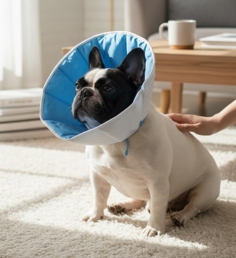 Grande Finale Kołnierz pozabiegowy z tkaniny rozmiar 2 niebieski [WET/KT/2(M)]