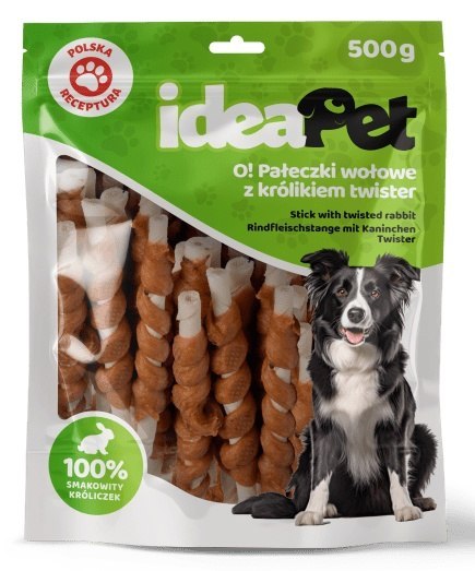 IdeaPet Pałeczki wołowe z królikiem Twister 500g