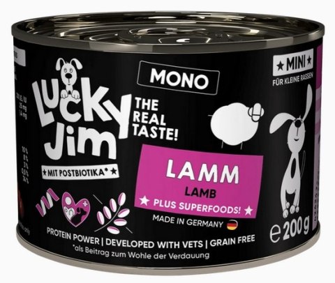Lucky Jim Mono Mini Adult Jagnięcina puszka 200g