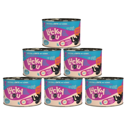 Lucky Lou Lifestage Adult Drób i kaczka puszka 6x200g