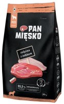 Pan Mięsko Karma sucha dla psa - cielęcina i indyk chrupki M 3kg