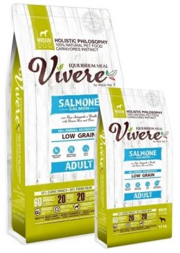 Vivere Dog Medium Adult Salmon Karma Monobiałkowa z Łososiem 12+3kg