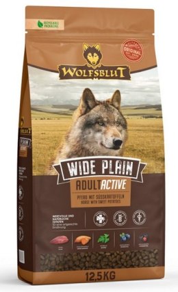 Wolfsblut Dog Wide Plain Active - konina i bataty 12,5kg