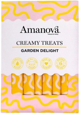 Amanova Cat Creamy Treats Garden Delight Chicken & Vegetables - kurczak i warzywa 6x15g