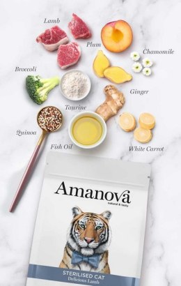 Amanova Cat Sterilised Delicious Lamb - jagnięcina 300g [termin ważności: 26.09.2026]