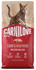 Carnilove Cat Active Lamb & Wild Boar Sterilised - jagnięcina i dzik 6kg