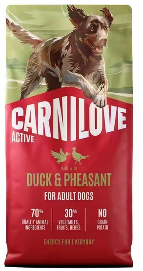 Carnilove Dog Active Duck & Pheasant Adult - kaczka i bażant 1,5kg