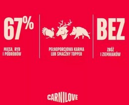 Carnilove Dog Turkey & Reindeer & Wildboar Adult - indyk, renifer i dzik puszka 400g